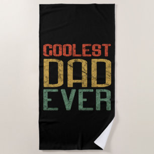 Serviette De Plage Cadeau pour papa du plus cool pour la fête des pèr