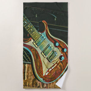Serviette De Plage Cadeaux pour guitariste