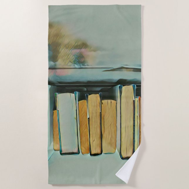 Serviette De Plage Cadeaux pour les amateurs de livres (Devant)