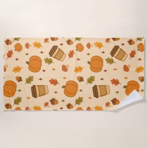 Serviette De Plage Café d'automne