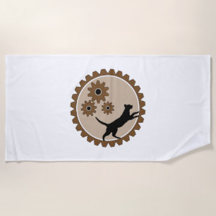 Serviette De Plage cage à moteur pour chien avec roues