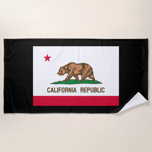 Serviette De Plage California State Flag (Devant)