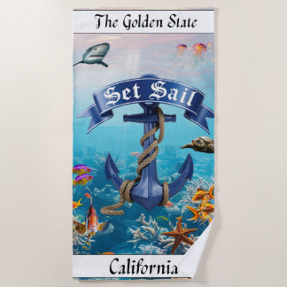 Serviette De Plage  California Summer Beach Trip
