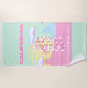 Serviette De Plage Californie, Plage, Travel Art, Preppy