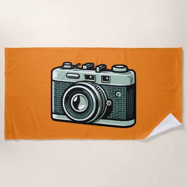 Serviette De Plage Caméra (Devant)