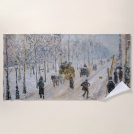 Serviette De Plage Camille Pissarro - Boulevards extérieurs, Effet Ne