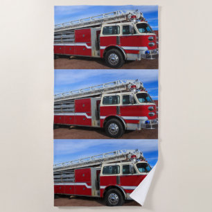 Serviette De Plage Camion-feu rouge