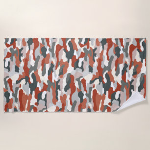 Serviette De Plage Camouflage d'automne