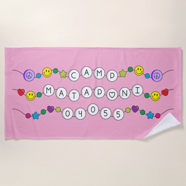 Serviette de plage Camp Mataponi (Devant)