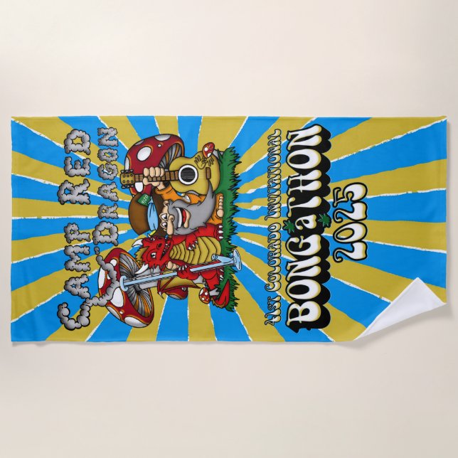 Serviette De Plage Camp Red Dragon 2025 B.A.T. Beach Towel (Devant)