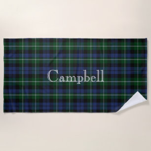Serviette De Plage Campbell Tartan Plaid Beach Towel