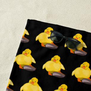 Serviette De Plage Canard jaune mignon