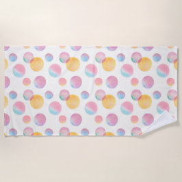 Serviette De Plage Candy Bubbles Vibrant Beach Towne