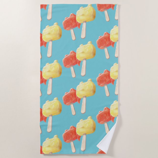 Serviette De Plage Caractère Popsicles (Devant)