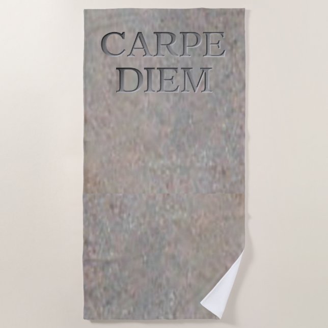 Serviette de plage Carpe Diem Stone (Devant)
