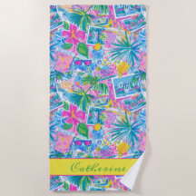 Cartes postales personnalisées de plage tropicale