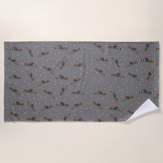 Serviette De Plage Caterpiliers (Devant)
