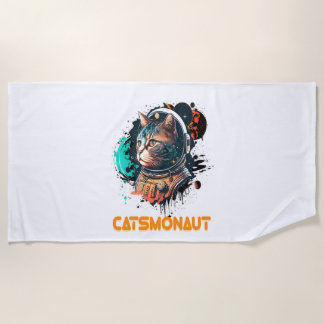 Serviette De Plage Catsmonaute Astronaut Chat Ou Chat Spatial