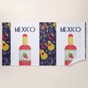 Serviette De Plage Célébration du chili décoratif