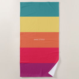 Serviette De Plage Célébration personnalisée d'été