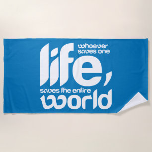 Serviette De Plage Celui qui sauve une vie