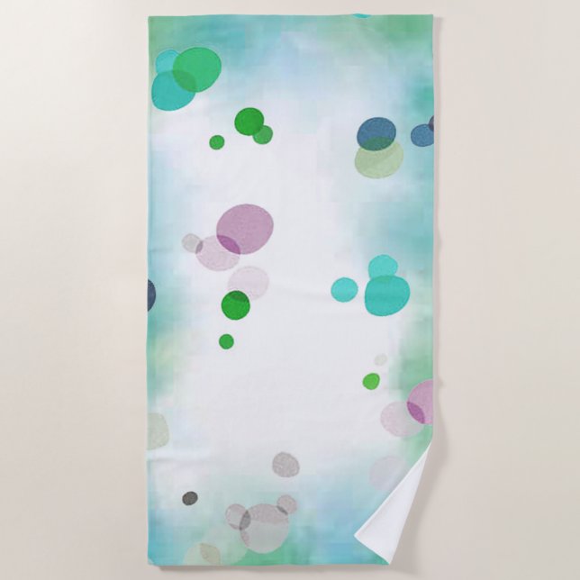 Serviette de plage Cercle Flottant (Devant)