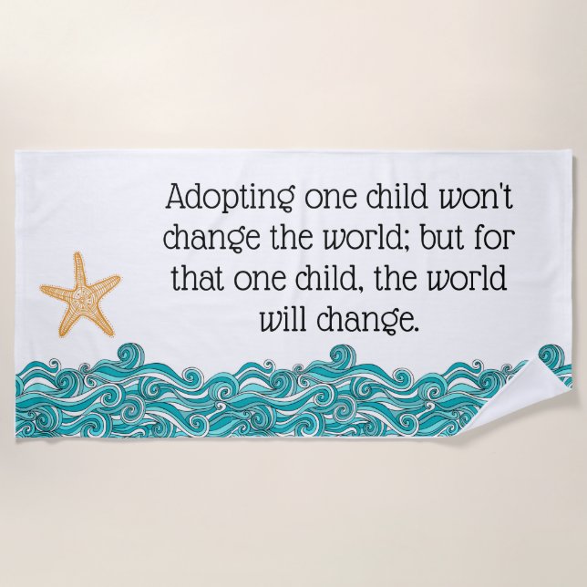 Serviette De Plage C'est important pour cette espèce de poisson-Starf (Devant)