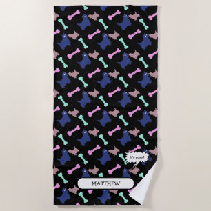 Serviette De Plage C'est moi Scottish Terrier personnalisé Plage T