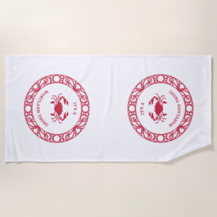SERVIETTE DE PLAGE C'EST UNE CHOSE DE MARYLAND (CRABS)