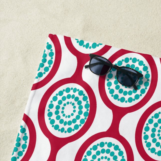 Serviette De Plage Chaînes ovales (En situation)