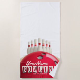 Serviette De Plage Championnat de football américain de bowling