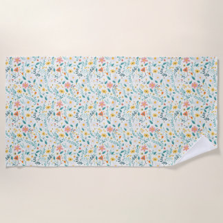Serviette De Plage Chaque Fleur Doit Croître À Travers La Sèche