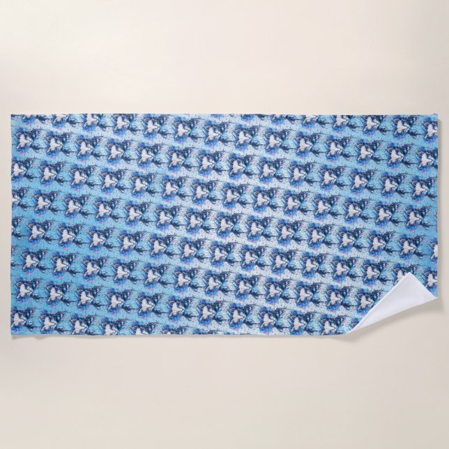 Serviette De Plage Chaton (Devant)