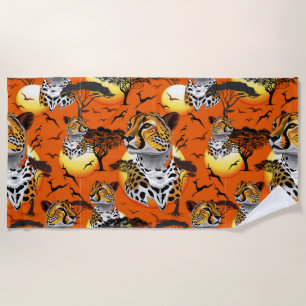 Serviette De Plage Cheetah African Feline Wild Animal