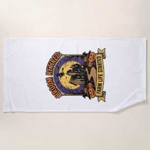 Serviette De Plage Chemise de fermier Halloween Sorcière de ferme han