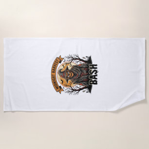 Serviette De Plage Chemise de Halloween pour épouvantail Gravure vint