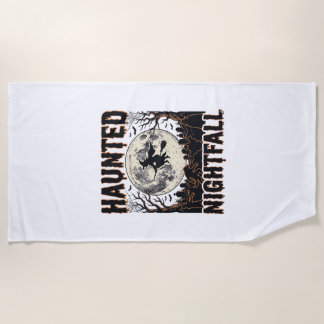 Serviette De Plage Chemise de nuit hantée Gravure vintage Halloween D