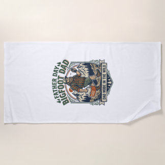 Serviette De Plage Chemise de Papa Bigfoot pour la Fête des Pères R