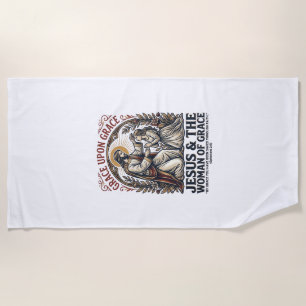 Serviette De Plage Chemise d'encouragement pour femmes en ménopause J