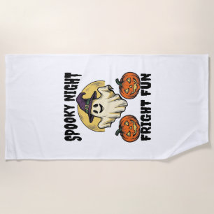 Serviette De Plage Chemise fantôme citrouille effrayante Halloween vi
