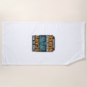 Serviette De Plage Chemise Halloween Costume d'infirmière diplômée ef