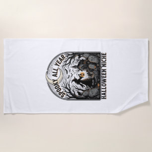 Serviette De Plage Chemise Halloween tous les jours Design Spooky tou