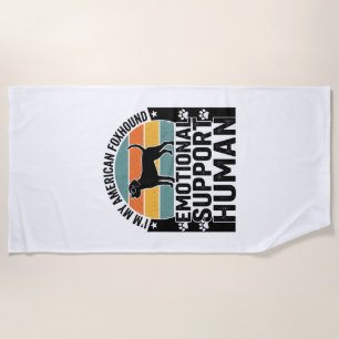 Serviette De Plage Chemise pour soutien émotionnel humain pour Renard