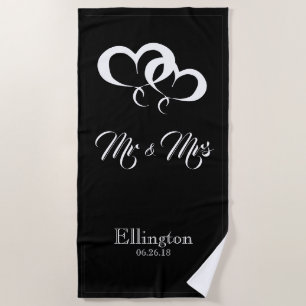 SERVIETTE DE PLAGE CHIC BEACH TOWEL_MR & MRS.