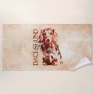Serviette De Plage Chien de teckel - Doxie
