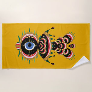 Serviette De Plage Chimera - Fish Bird Beach Towne