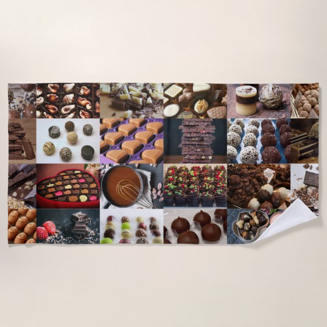 Serviette De Plage Chocolat (Devant)