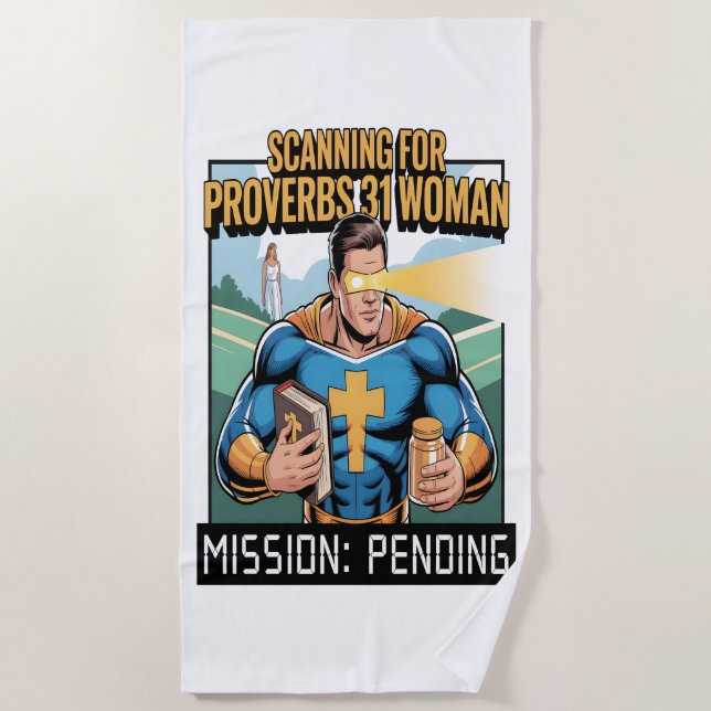Serviette De Plage Christian Beach Towel For Single Men (Devant)