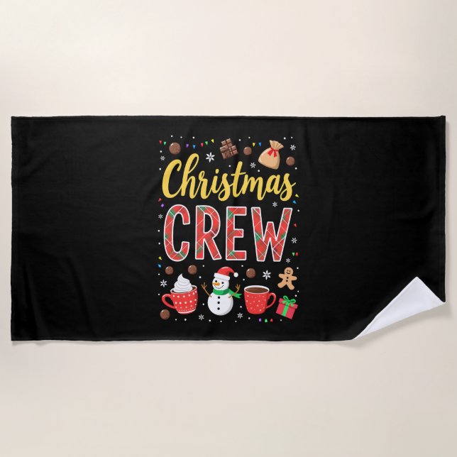 Serviette De Plage Christmas Crew (2) (Devant)