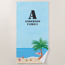 Ciel bleu, initiales, nom et vie de plage